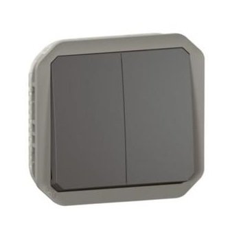 Перемикач/кнопка двоклавішний 10А